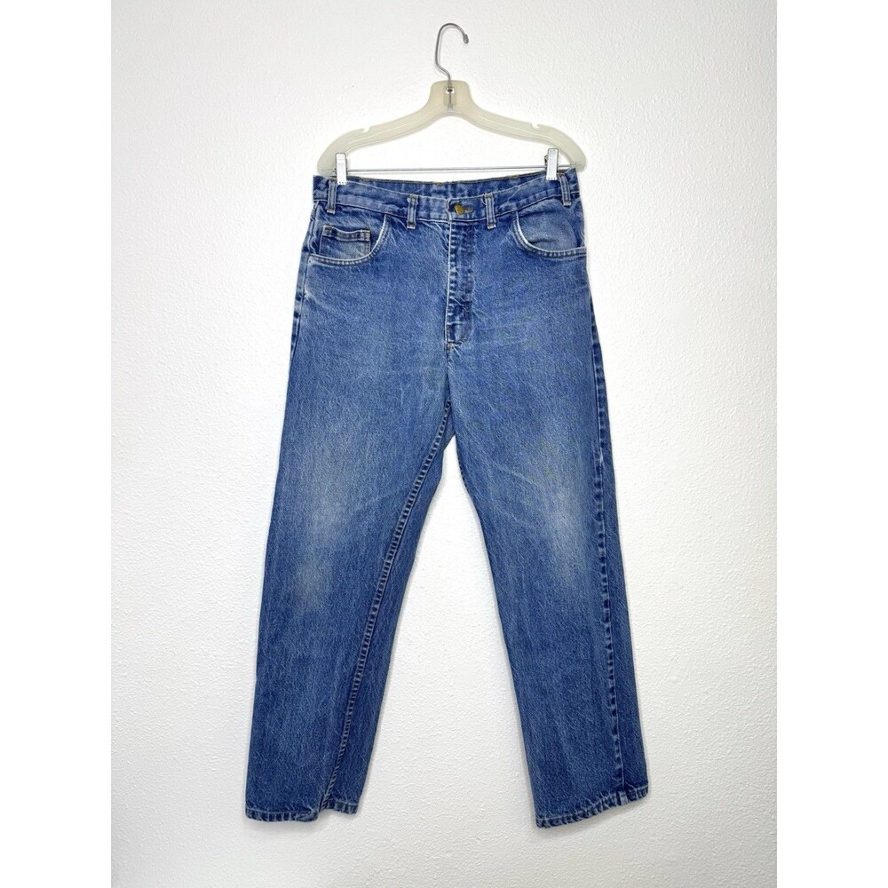 VTG Big Bill FR Jeans HRC2 Straight Leg Flame Resistant TX910IN14 Sz 32x30 Blue